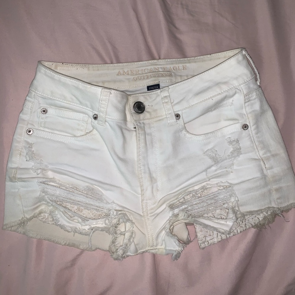 white shorts. free with another purchase